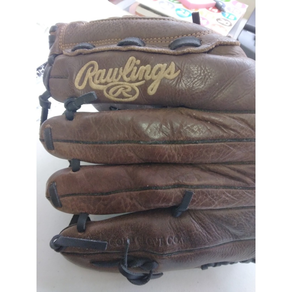 RAWLINGS Brown Leather Gold Glove Co. Ball Mitt RBG36DB 121/2 INCH ADULT